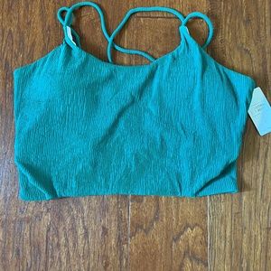 Coral Reef Destination Swim Top: Kiwi